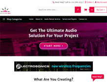 Tablet Screenshot of pro-sound.com